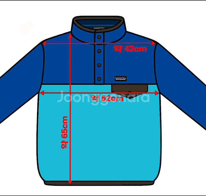 파타고니아 신칠라 스냅티 풀오버 언더워터블루 XS--9
