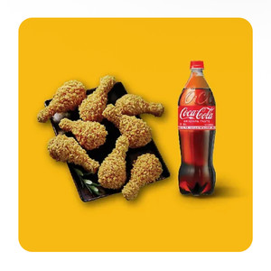 BBQ 황금올리브 닭다리+1.25 콜라+설빙초코브라우니