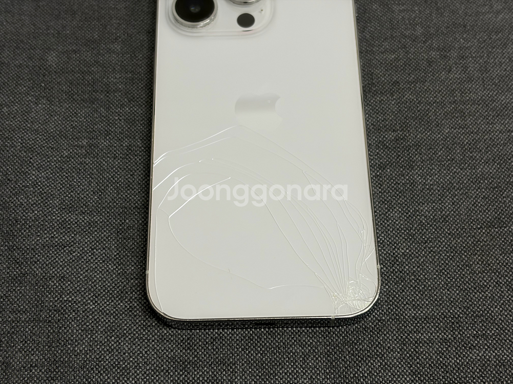 아이폰14 프로 후면파손 256GB 실버--16