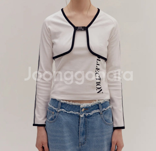 오아이오아이 버클가디건 셋업 화이트 free 새상품--0