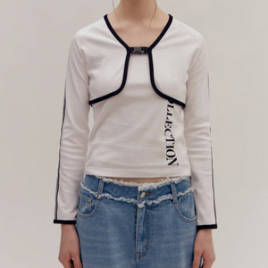 오아이오아이 버클가디건 셋업 화이트 free 새상품