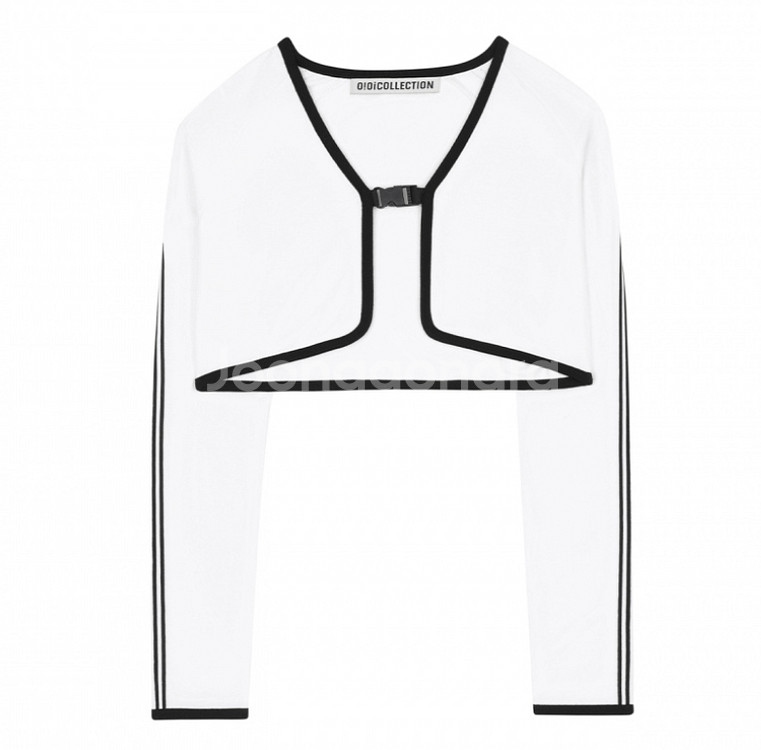 오아이오아이 버클가디건 셋업 화이트 free 새상품--3