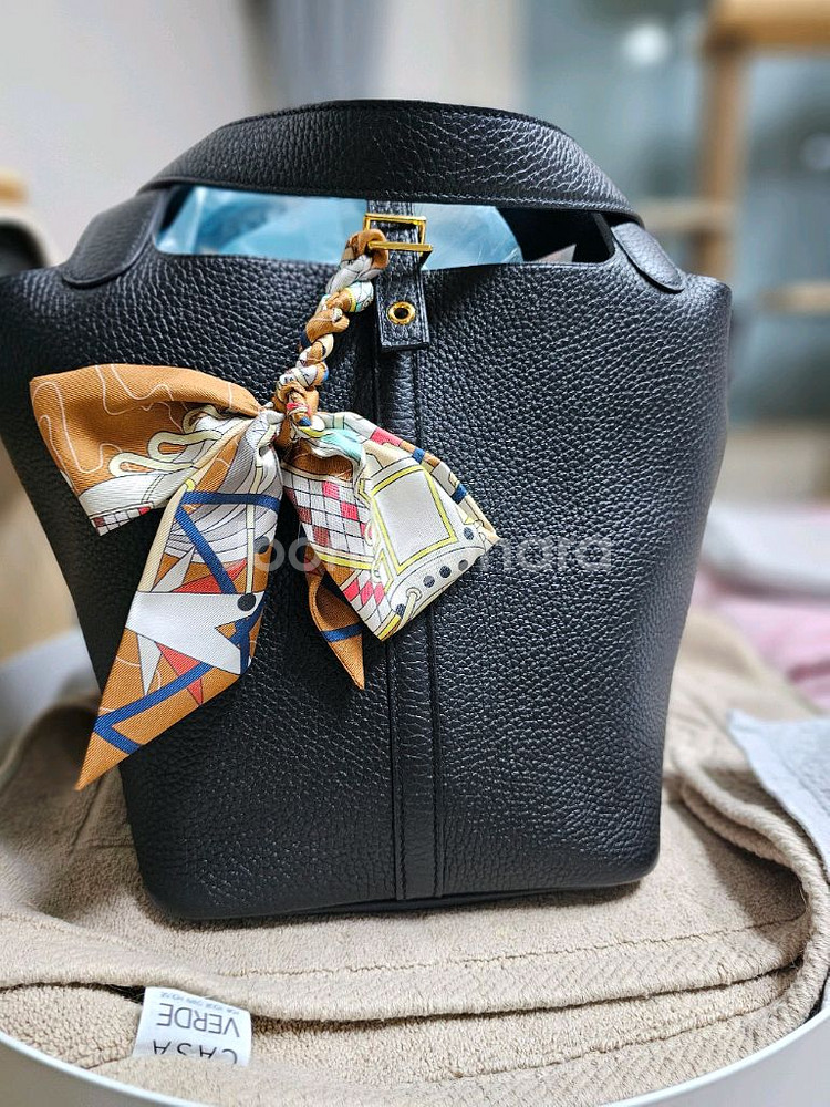 에르메스 피코탄 22 블랙금장--1