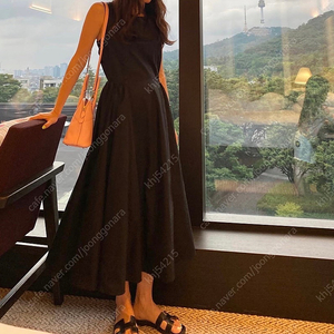 엘콤마 블랙 원피스