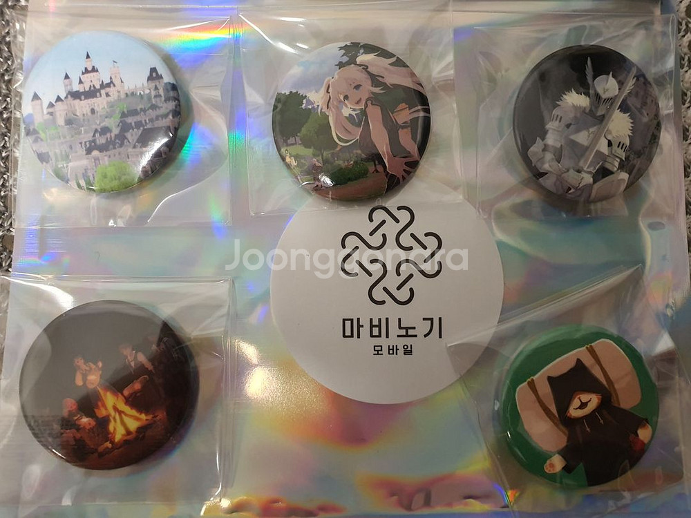 마비노기 모바일 모험가의 기록 캔뱃지,엽서,컵홀더--3