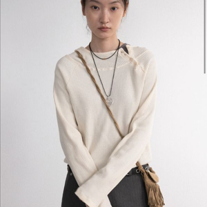 피키소사이어티 버튼 와플 후드