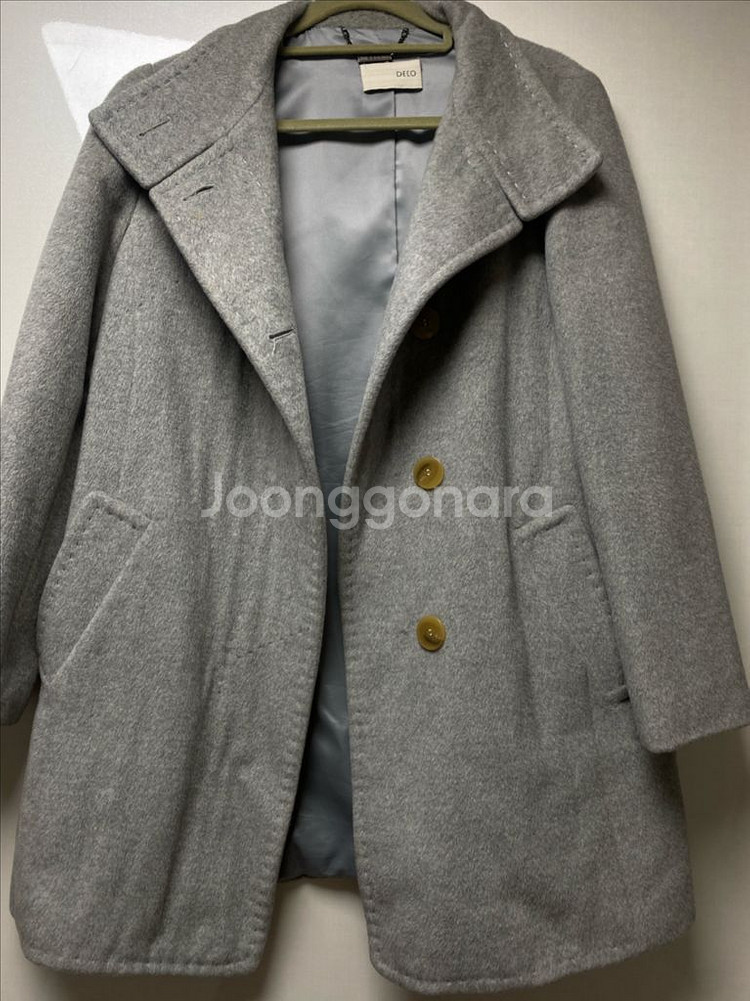 deco 앙고라 회색 코트--0