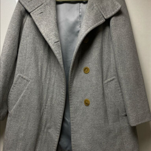 deco 앙고라 회색 코트