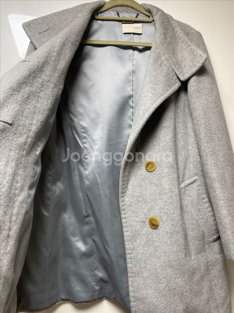 deco 앙고라 회색 코트--3