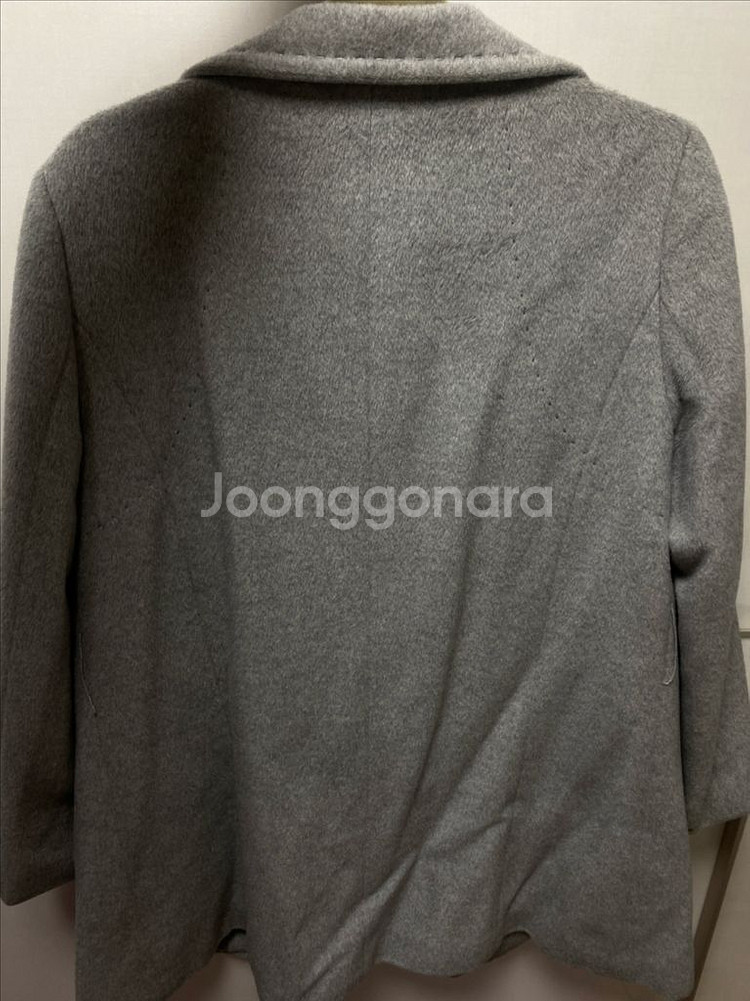 deco 앙고라 회색 코트--4