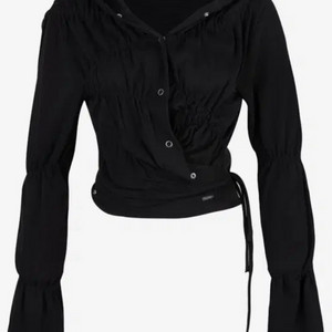 세릭 랩 후드 가디건 블랙