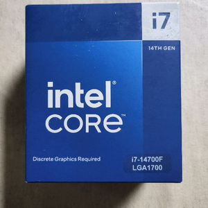 인텔 i7-14700F 14세대 CPU (미개봉 새제품