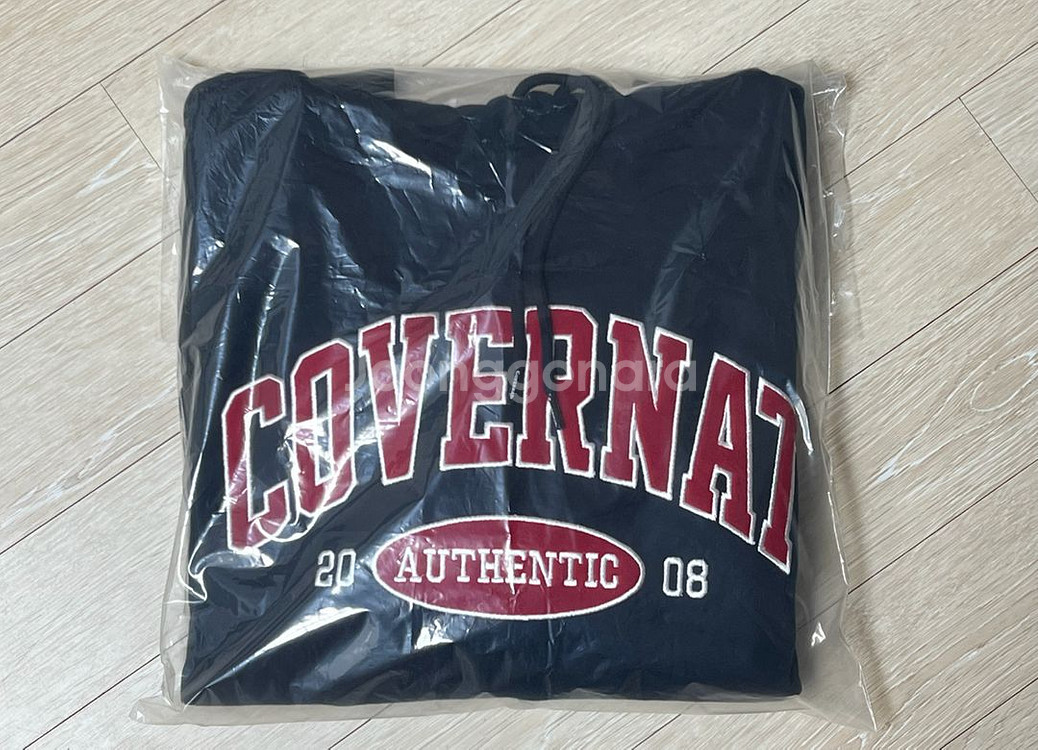 커버낫 아치 로고 기모 후디 네이비 L--2