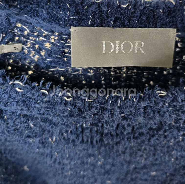 디올 로고 반팔 니트 m사이즈 95 100 판매--2