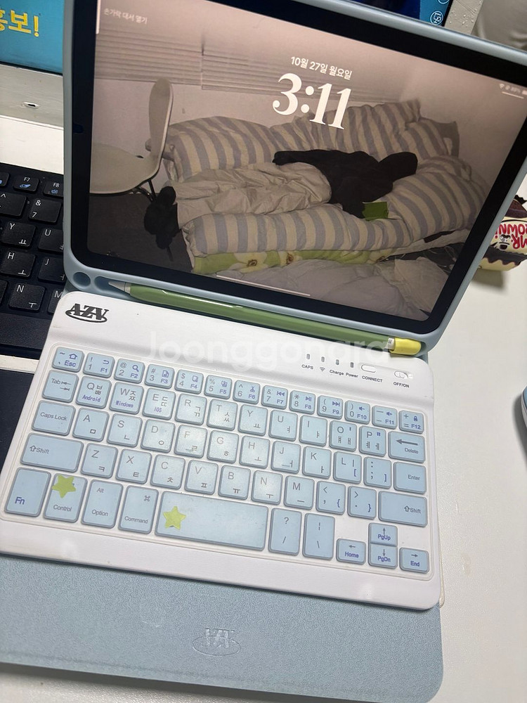 아이패드 미니 6+AZV 키보드+실크펜슬+펜슬커버--0