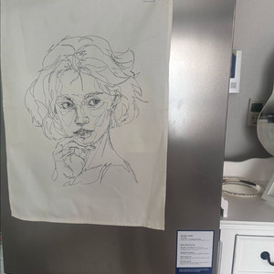 드로잉 페브릭 천 가림천