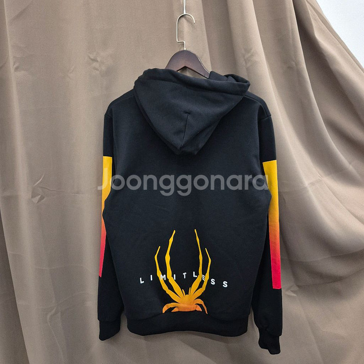 스파이더 블랙 기모 후드티 95--2