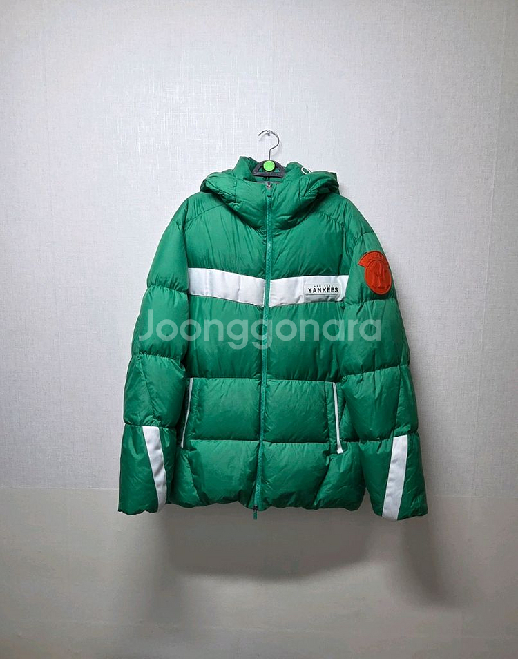 MLB 뉴욕 양키스 구스다운 그린패딩 100--0