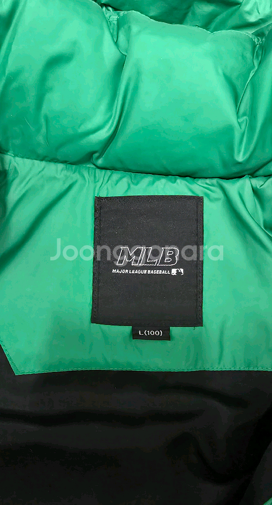 MLB 뉴욕 양키스 구스다운 그린패딩 100--3