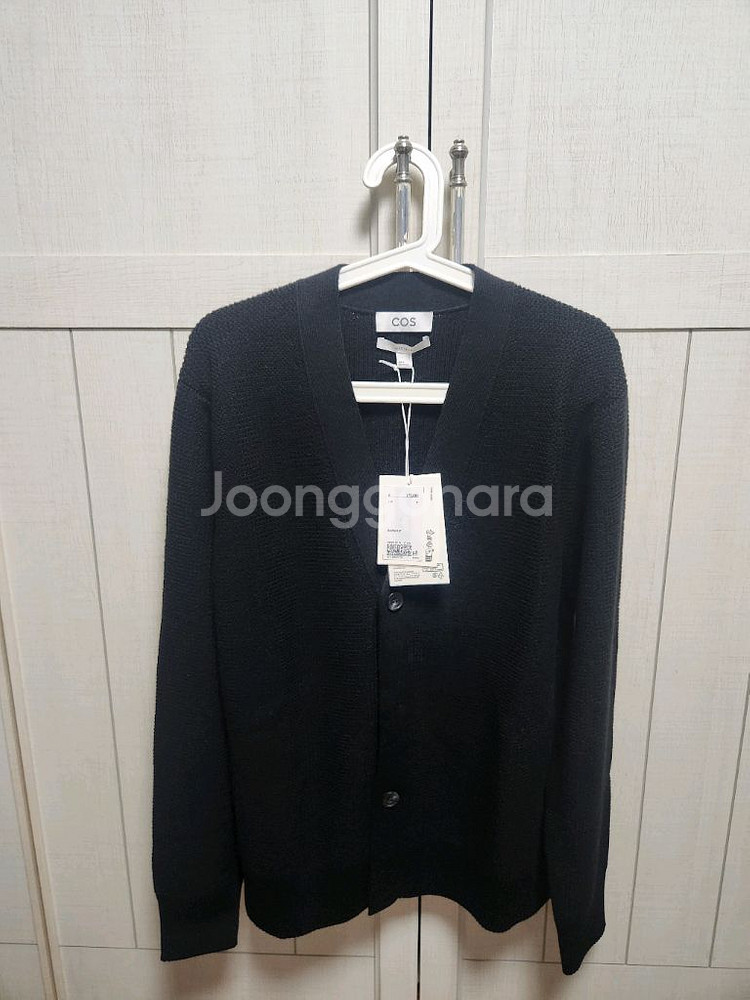 COS 울 브이넥 가디건 블랙 M사이즈 (새상품)--0