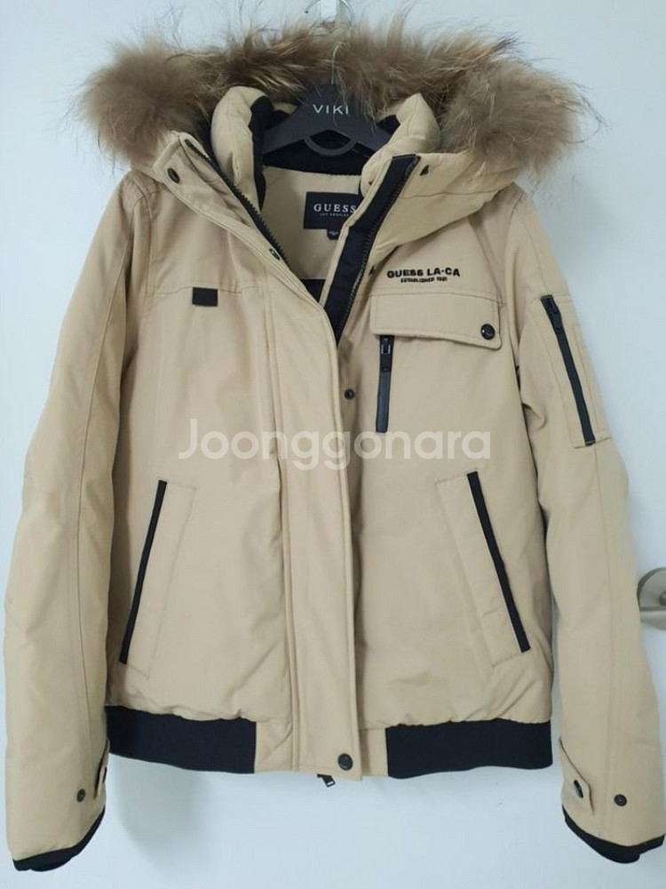 (새상품 55)GUESS 인퀼팅다운숏패딩ㅡ백화점정품--1