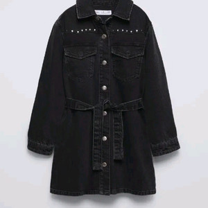 자라키즈 스터드 데님 점퍼스커트 7y 새상품