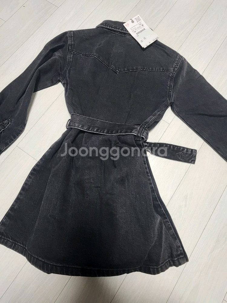 자라키즈 스터드 데님 점퍼스커트 7y 새상품--4