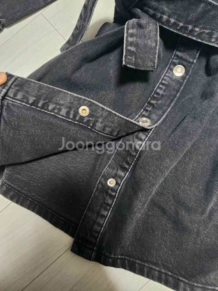 자라키즈 스터드 데님 점퍼스커트 7y 새상품--3