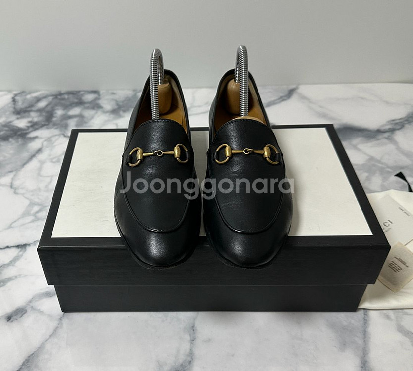 [36.5] 구찌 홀스빗 레더 여성 로퍼 구두--2