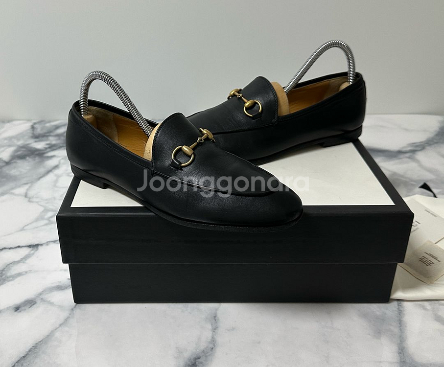 [36.5] 구찌 홀스빗 레더 여성 로퍼 구두--1