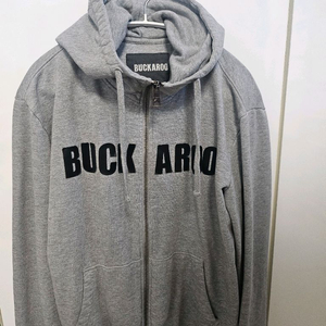 버커루 얇은기모 후드집업 그레이 L