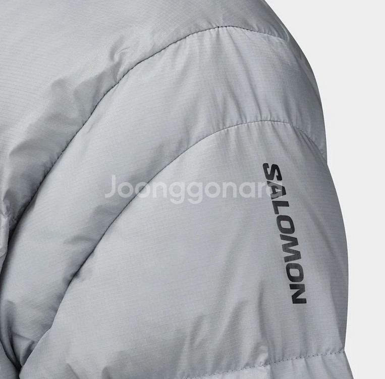 (새제품) 살로몬 컨투어 남자, 여자 패딩 실버 색상--3