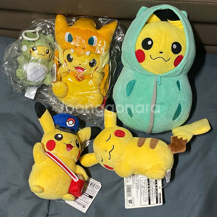 일본 정품 고전 한정판 리자몽 판쵸 대타출동 피카츄--3