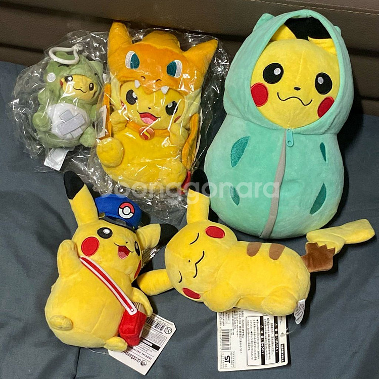 일본 정품 고전 한정판 리자몽 판쵸 대타출동 피카츄--2