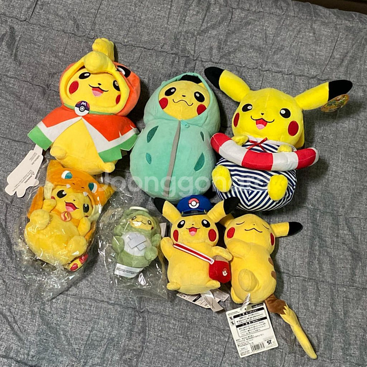 일본 정품 고전 한정판 리자몽 판쵸 대타출동 피카츄--7