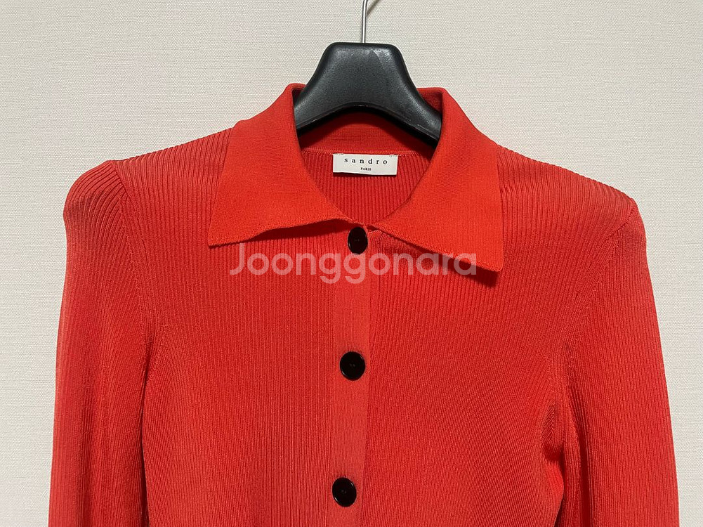 산드로 크롭 니트 가디건--2