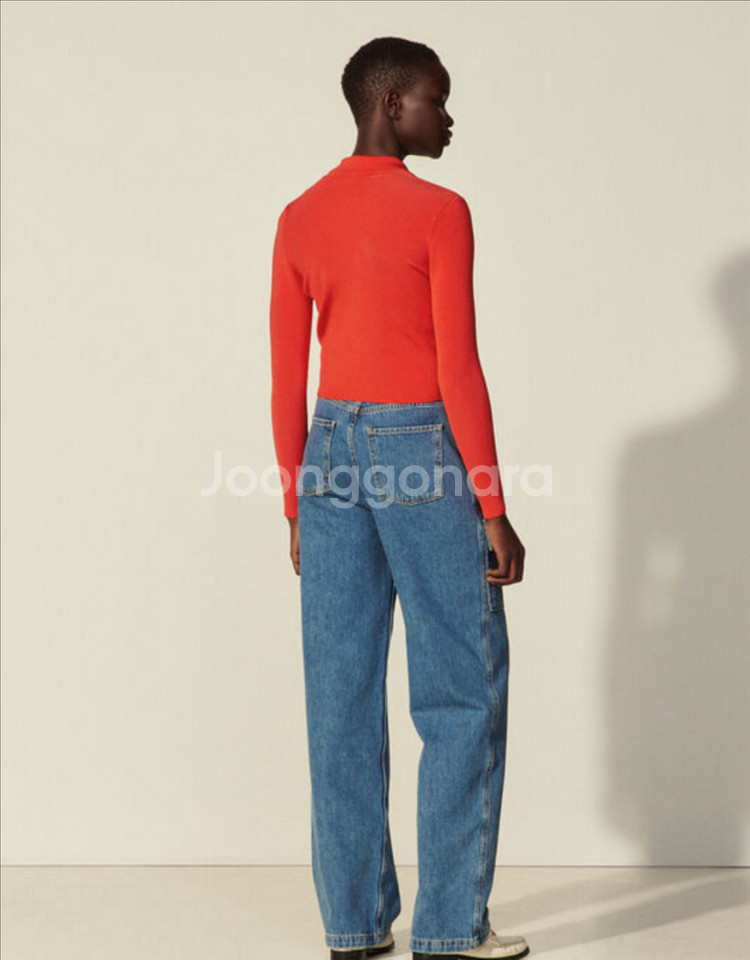 산드로 크롭 니트 가디건--6