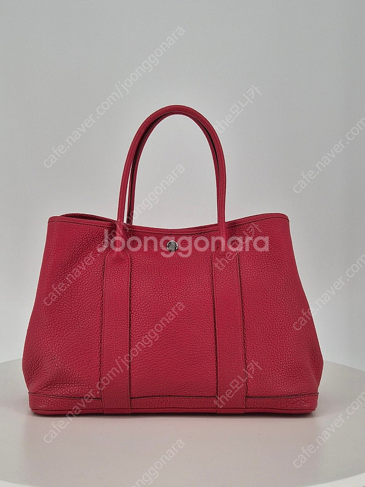 에르메스 가든파티 36 네곤다 토트백 로즈 컬러--1