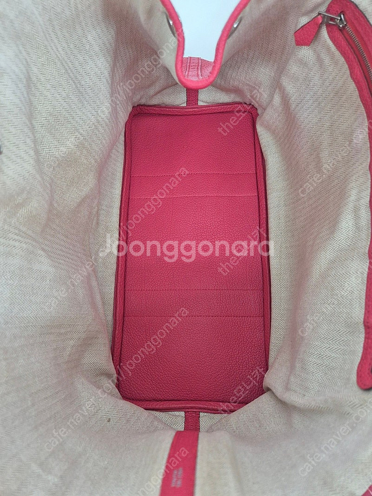 에르메스 가든파티 36 네곤다 토트백 로즈 컬러--8