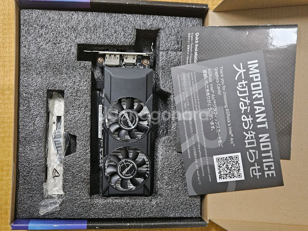 애즈락 arc a310 lp 그래픽카드--0