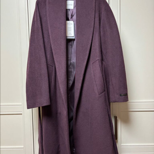 라시엔토 카멜헤어 버건디 코트 66 (택채 새제품)