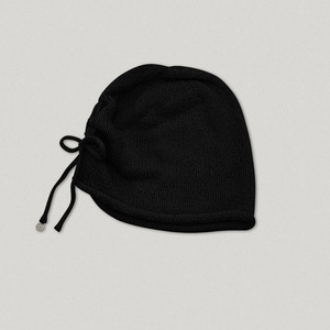 스무스무드 폴루 홀가먼트 니트 비니 블랙