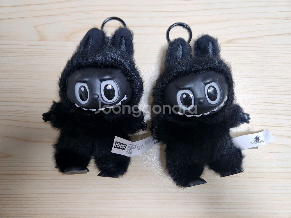 (새제품) 라부부 블랙(검정) 인형키링--0