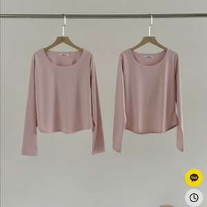 플랫퍼 스퀘어넥 핑크