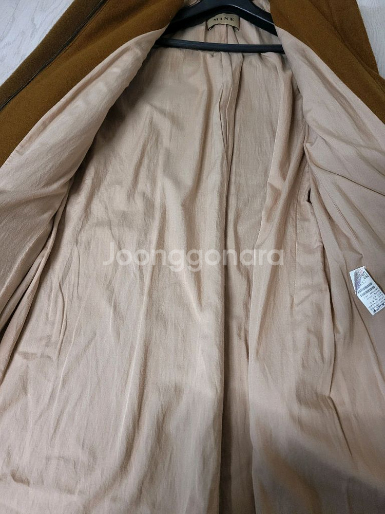 MINE 마인 울캐시미어 카멜 코트 S (55)--2