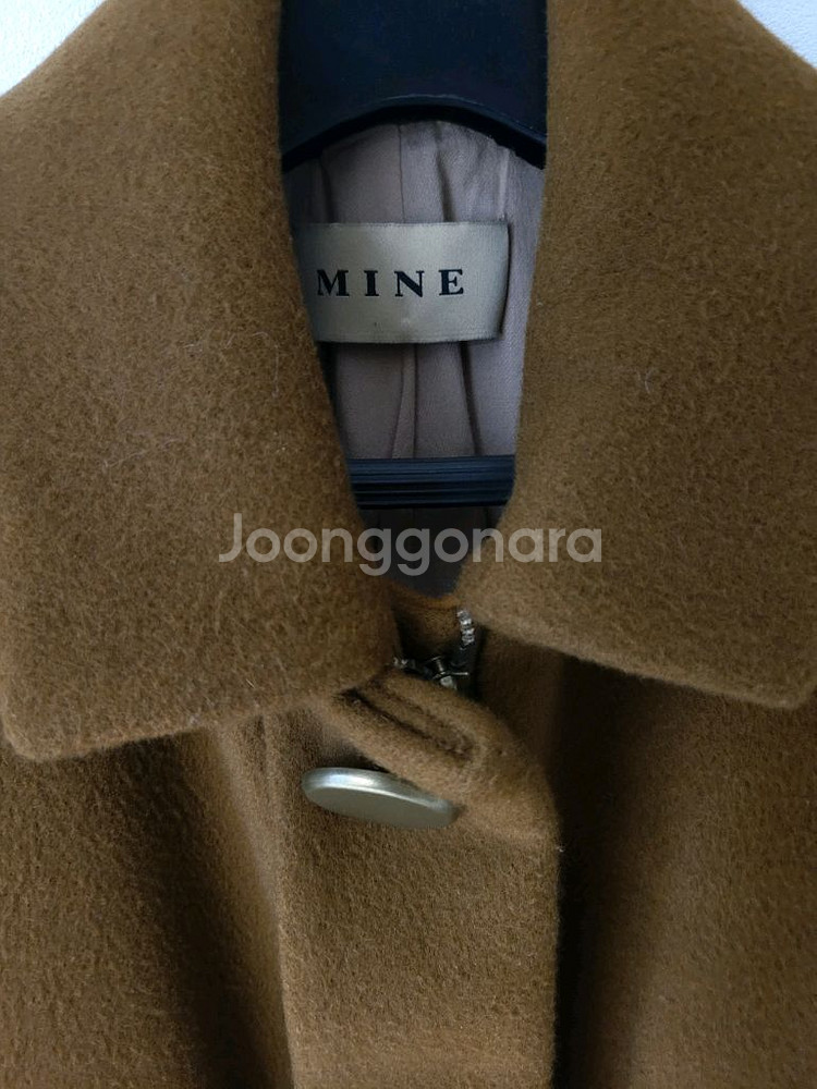 MINE 마인 울캐시미어 카멜 코트 S (55)--5