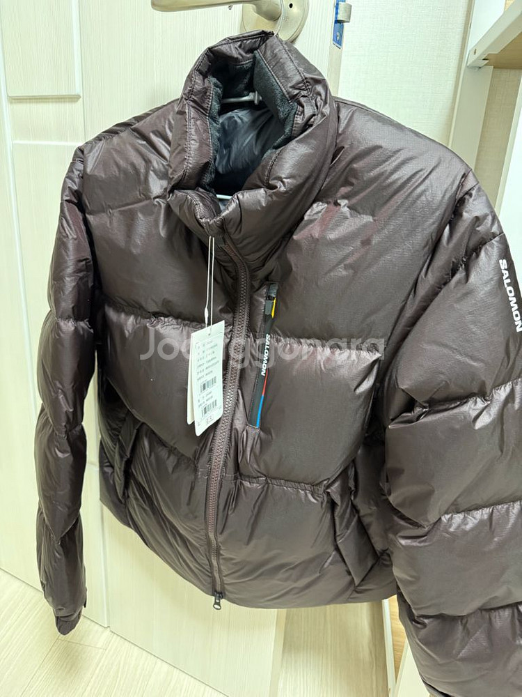 살로몬 컨투어패딩 초콜릿 남성용L 여성용 크롭 S--0