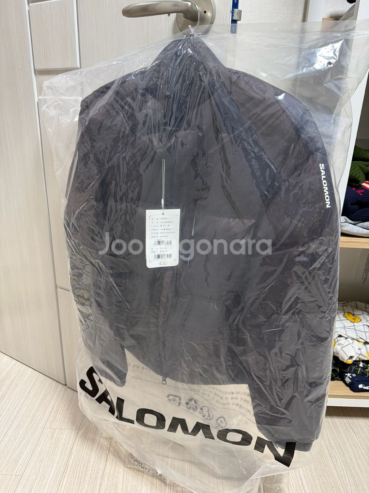 살로몬 컨투어패딩 초콜릿 남성용L 여성용 크롭 S--6