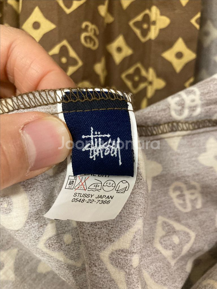 정품 새제품급 스투시 루이비통 셔츠 L--2