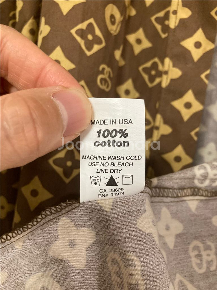 정품 새제품급 스투시 루이비통 셔츠 L--4